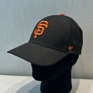 '47 MLB San Francisco Giants Baseball Hat Cap Adjustable Black Orange One Size